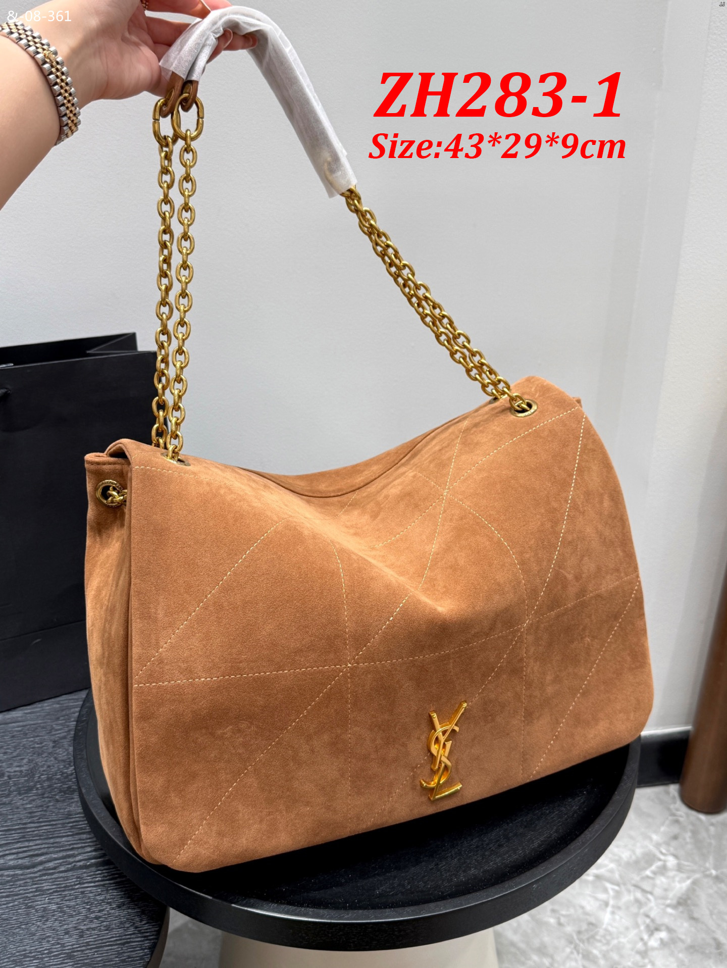 תיק זמש גדול איב סן לורן – תמונה 4