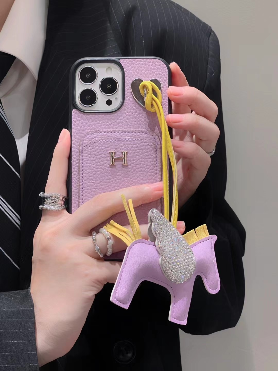 כיסוי מגן מעור הרמס לאייפון – תמונה 6