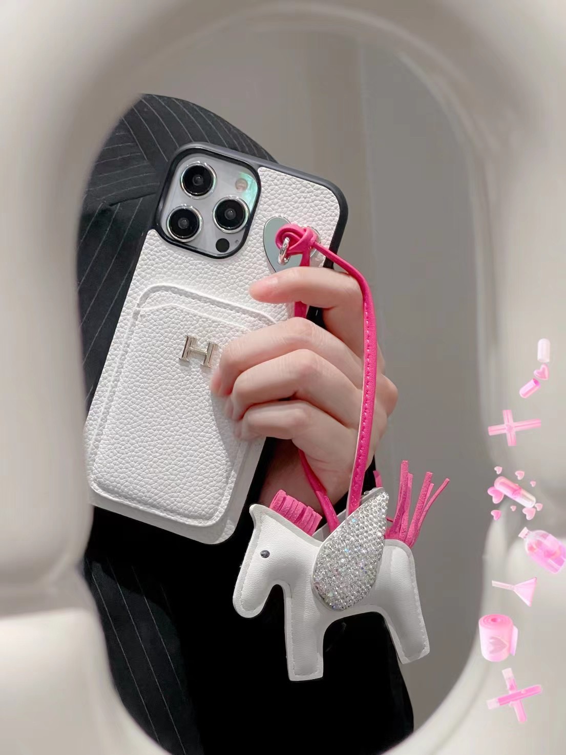 כיסוי מגן מעור הרמס לאייפון – תמונה 7