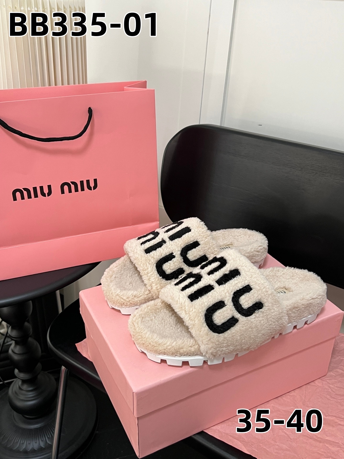 כפכפים פרוותיים מיו מיו – תמונה 4