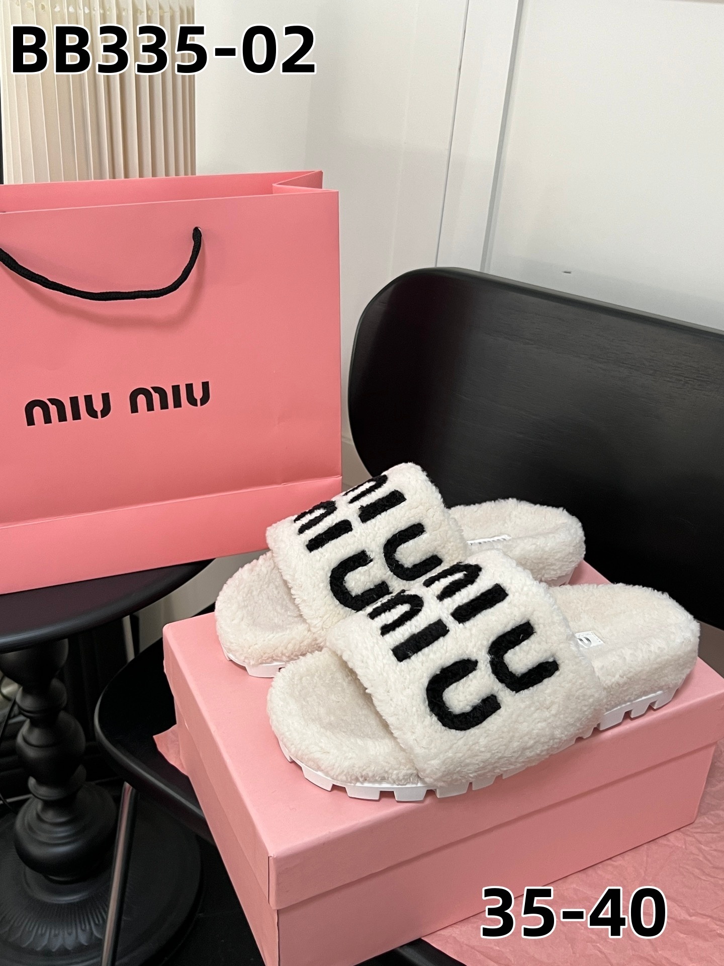 כפכפים פרוותיים מיו מיו – תמונה 3