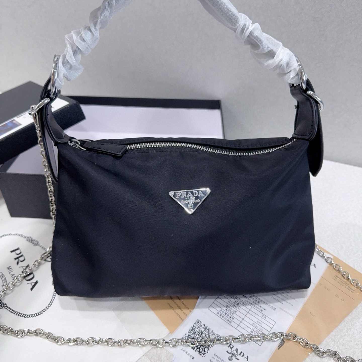 תיק צד פראדה