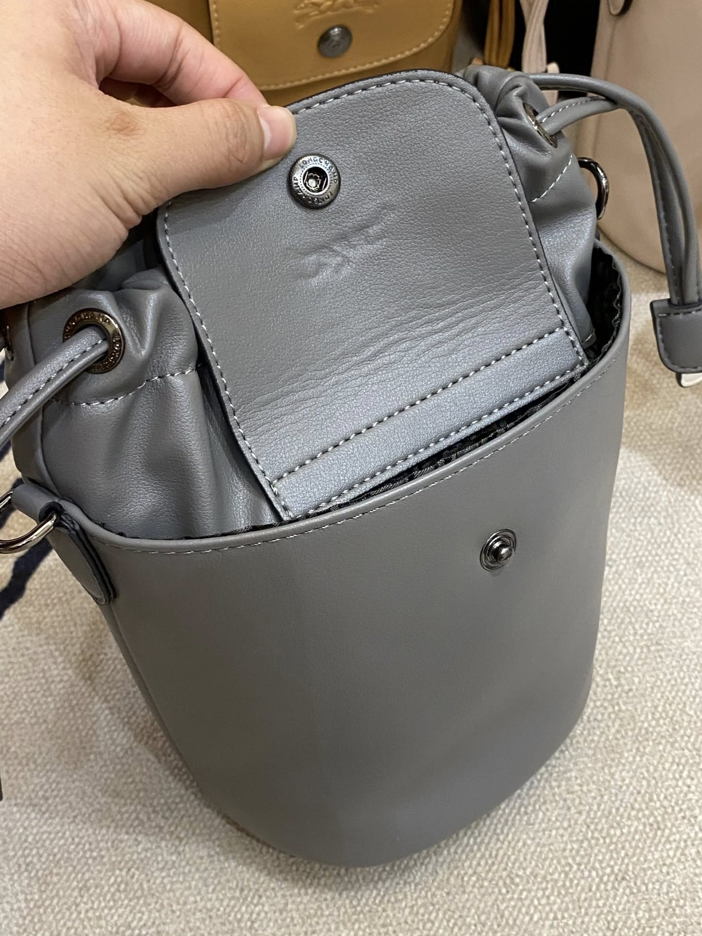 תיק מיני לונגשאמפ מעור – תמונה 9