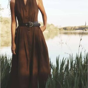 שמלה כפתורים זארה