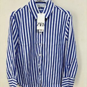 חולצת מכופתרת פסים זארה