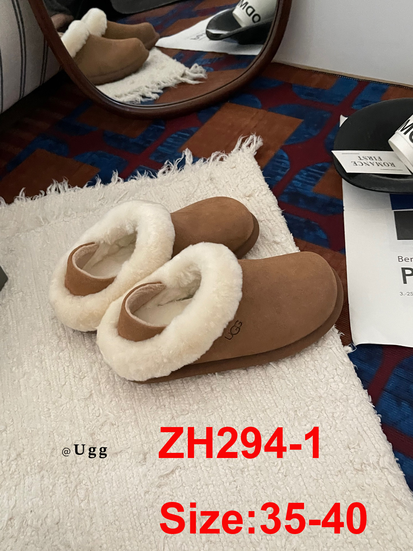 כפכפים עם רצועה אחורית ugg – תמונה 3