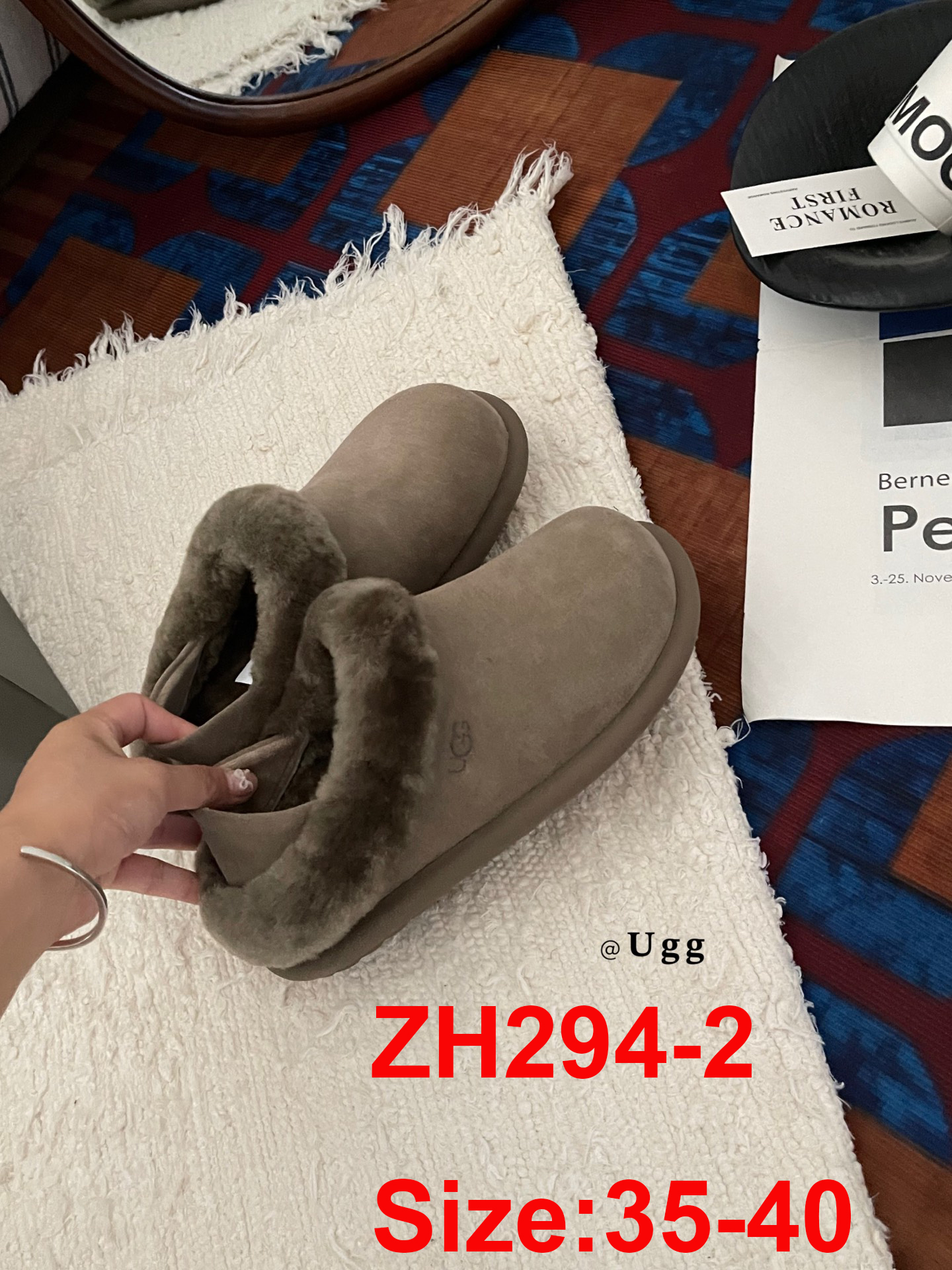 כפכפים עם רצועה אחורית ugg – תמונה 4
