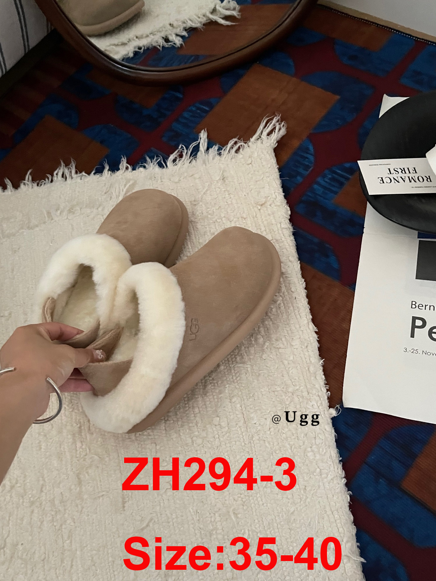 כפכפים עם רצועה אחורית ugg – תמונה 5