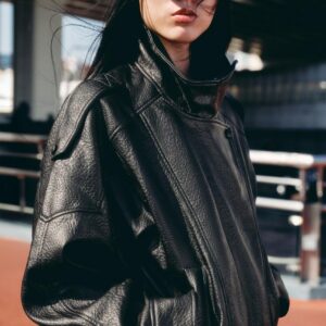 ג'קט עור זארה