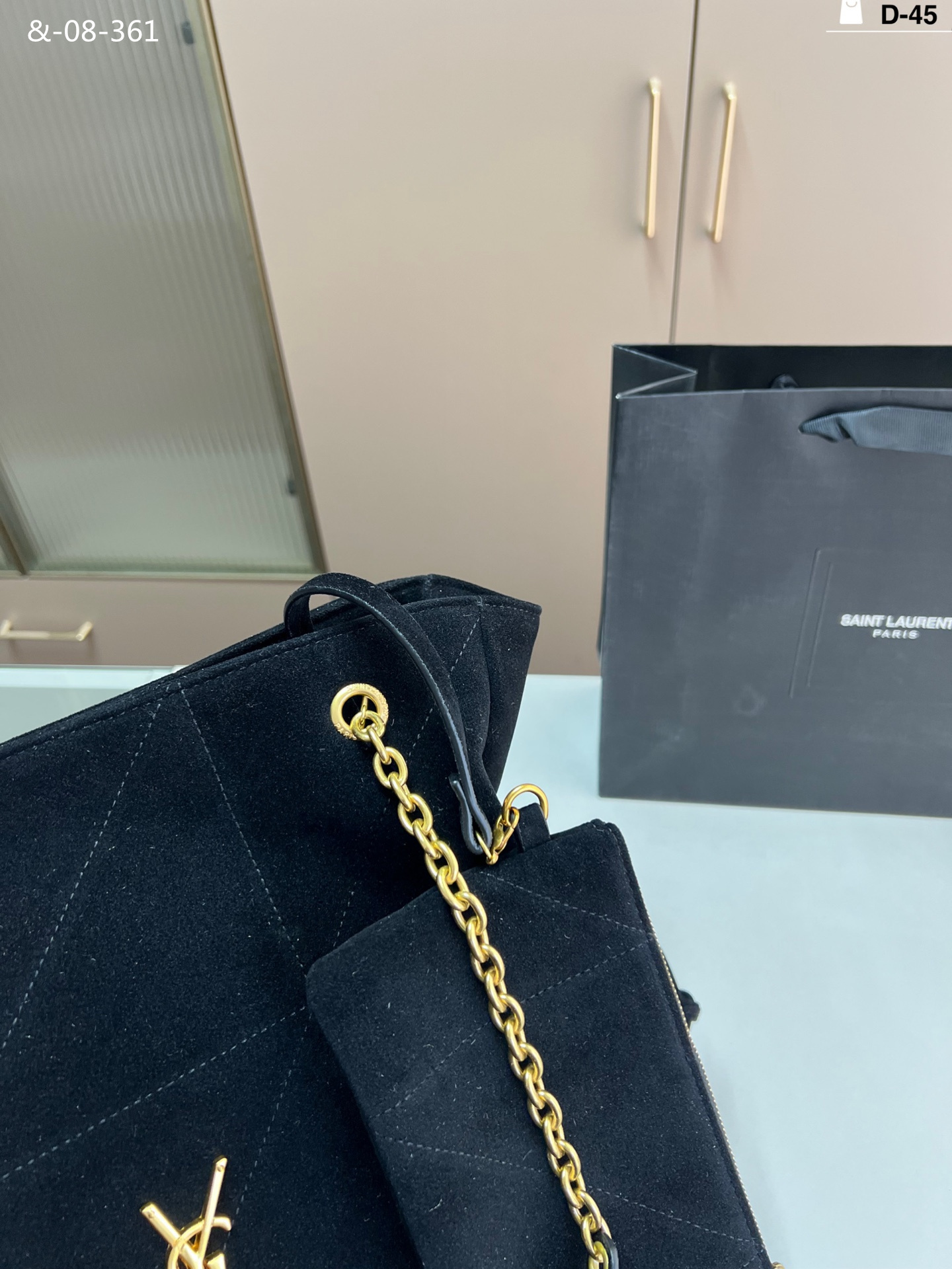 תיק זמש איב סן לורן – תמונה 12