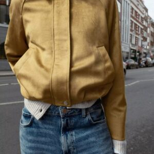 ג'קט Bomber זמש זארה