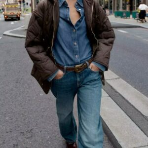 מעיל חום קפוצון זארה