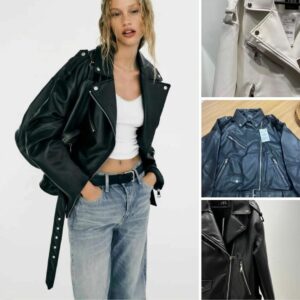 ג'קט דמוי עור זארה