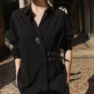 חולצה זארה עם חגורת צד