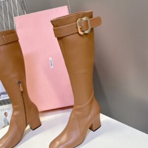 מגפיים עקב מיו מיו