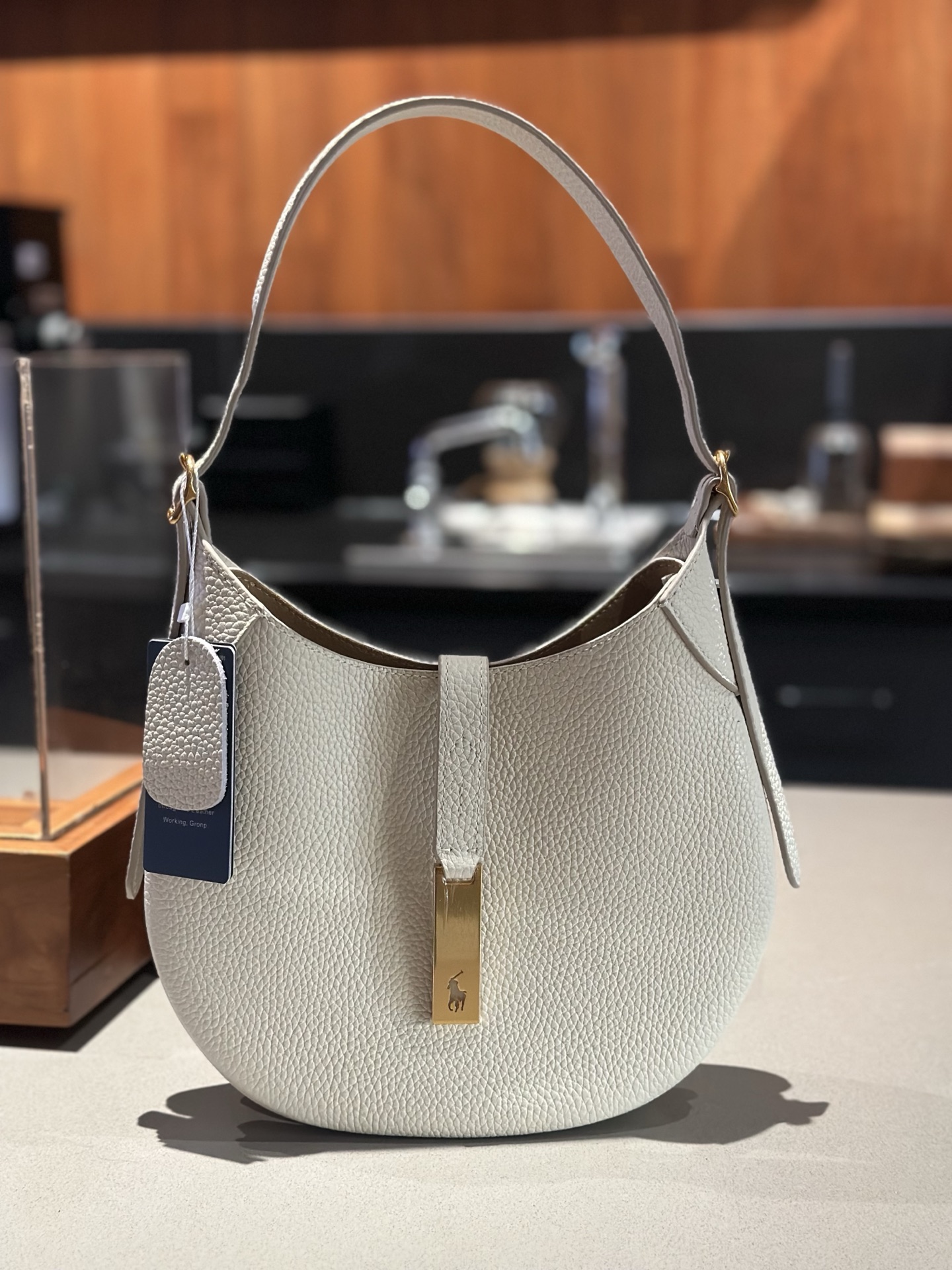 תיק צד פולו ראלף לורן מעור – תמונה 9