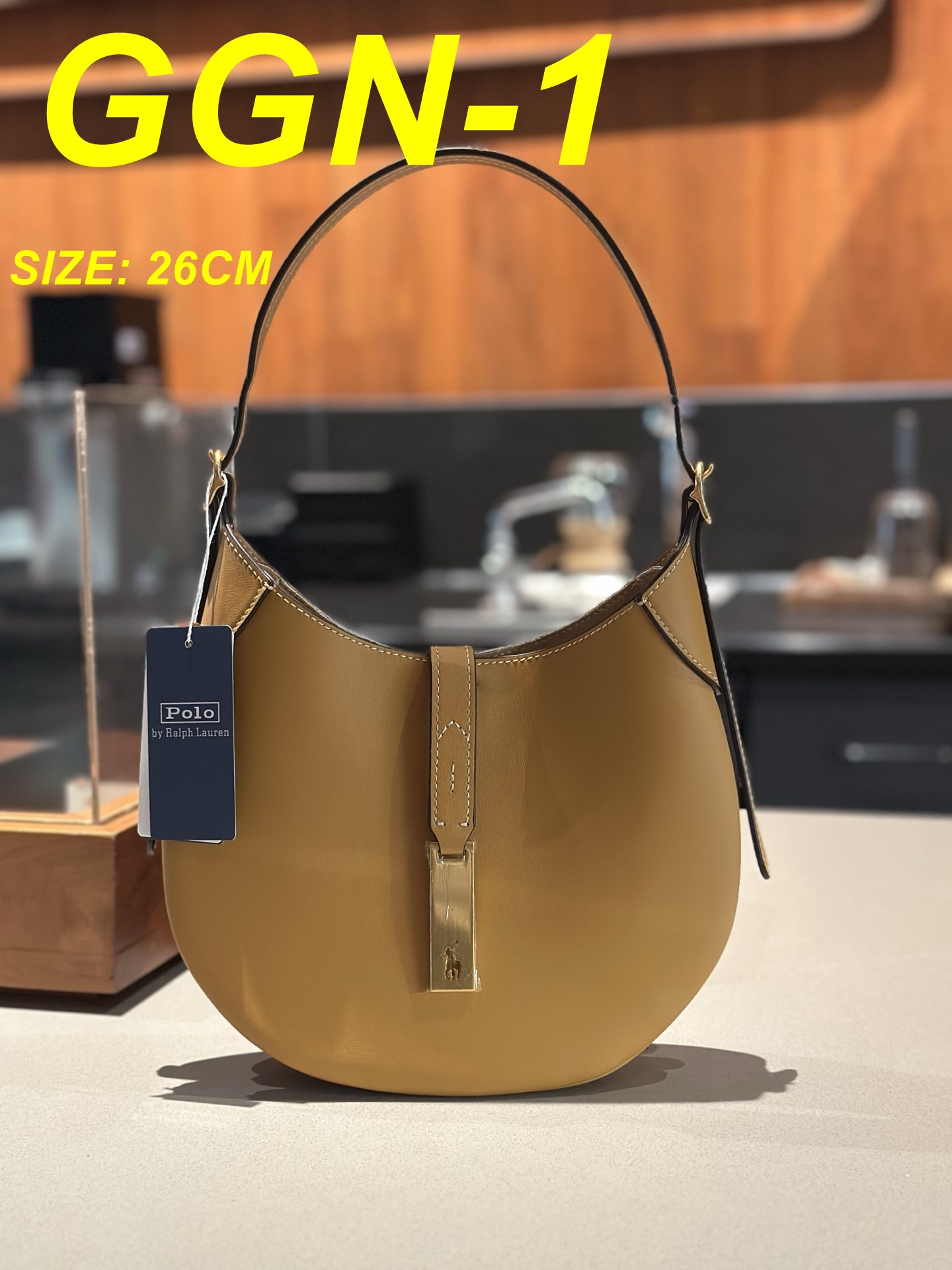 תיק צד פולו ראלף לורן מעור – תמונה 5