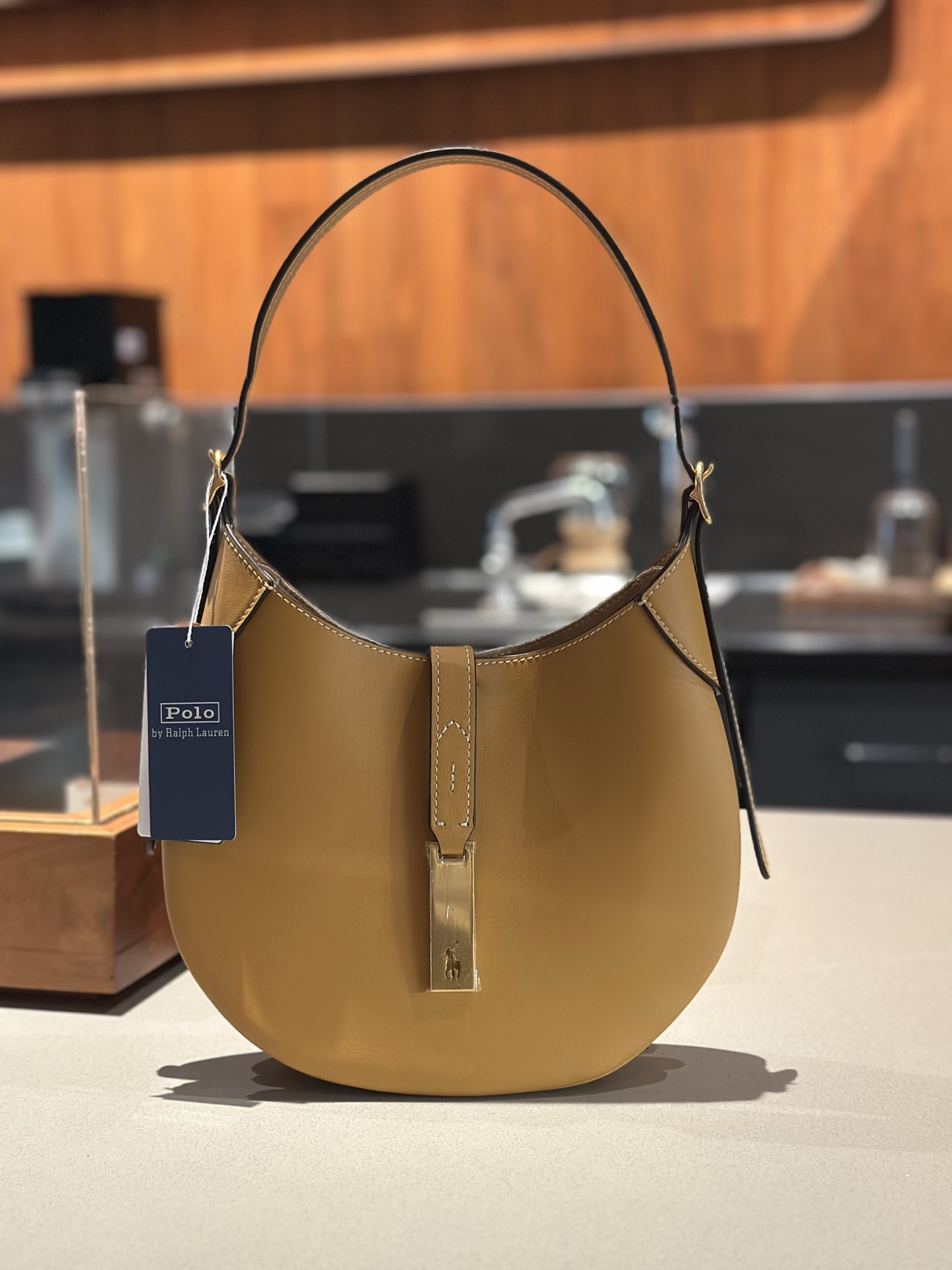 תיק צד פולו ראלף לורן מעור – תמונה 6