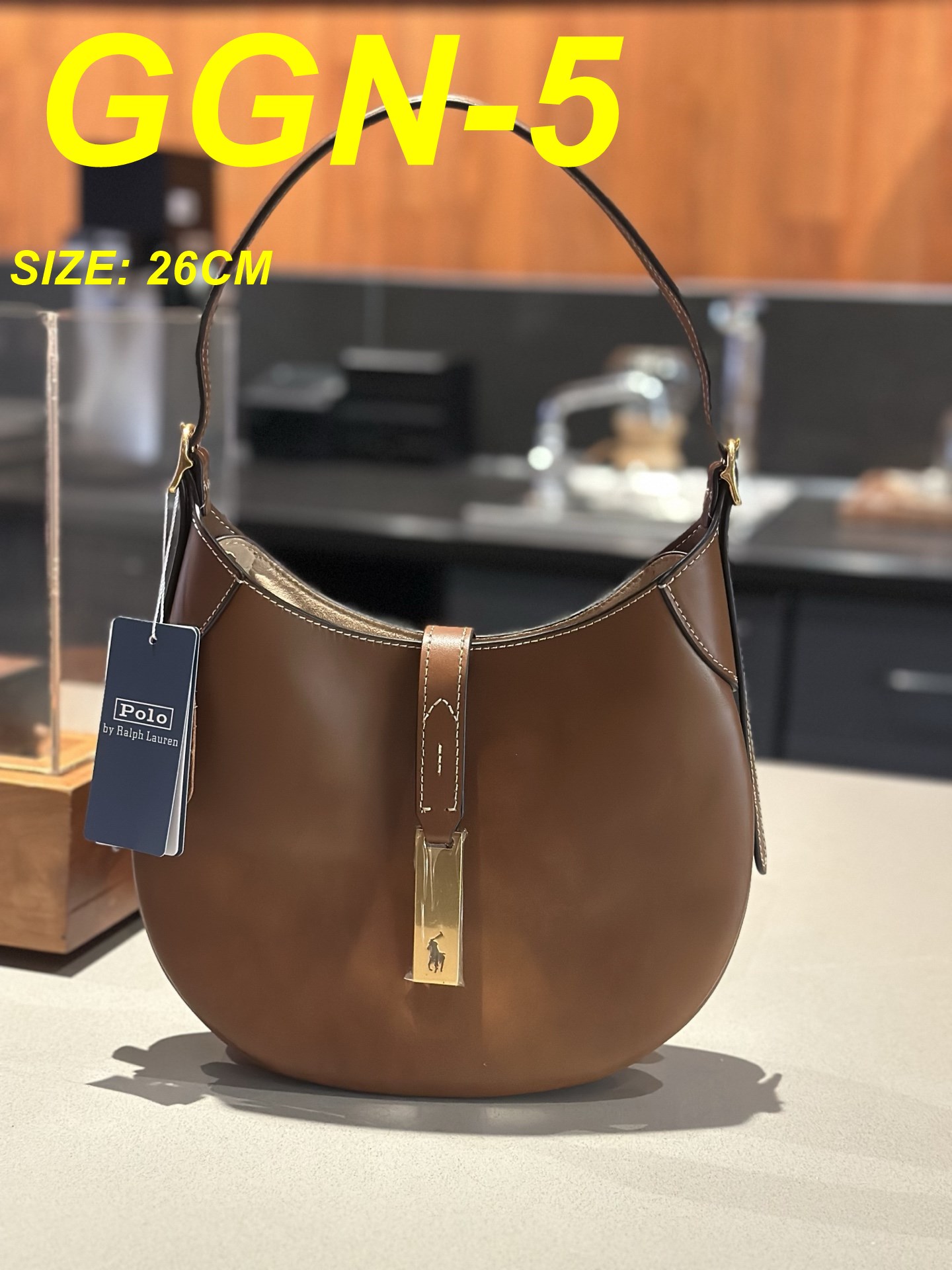 תיק צד פולו ראלף לורן מעור – תמונה 7