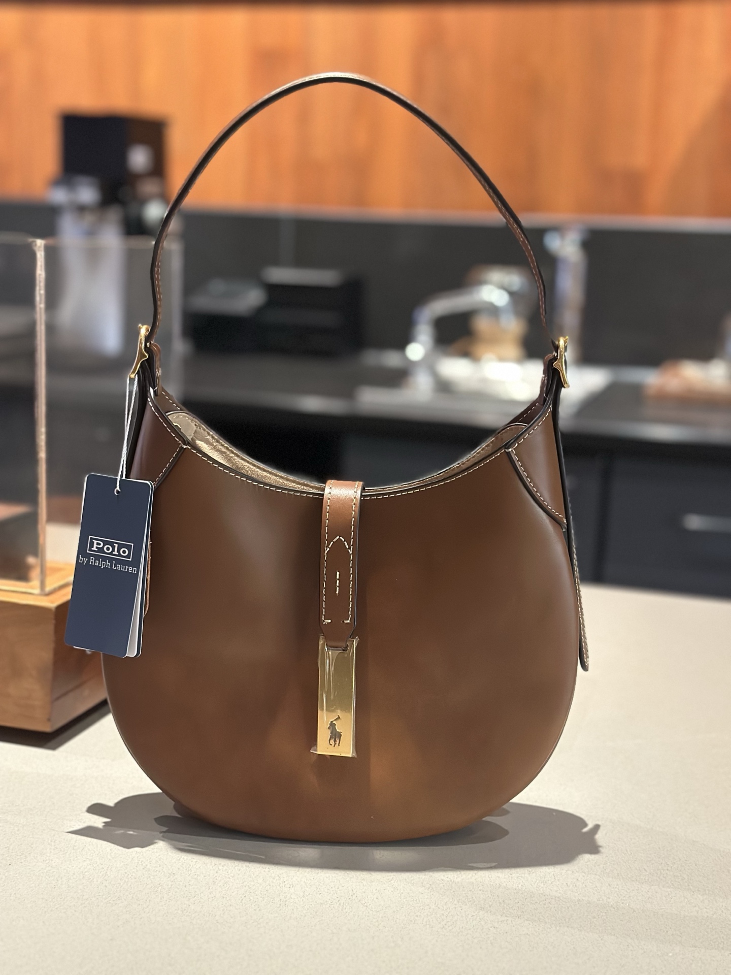 תיק צד פולו ראלף לורן מעור – תמונה 8