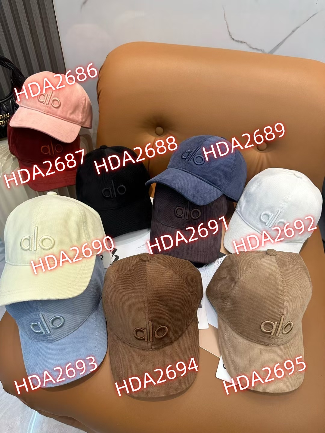 כובע קורדרוי אלו יוגה – תמונה 3