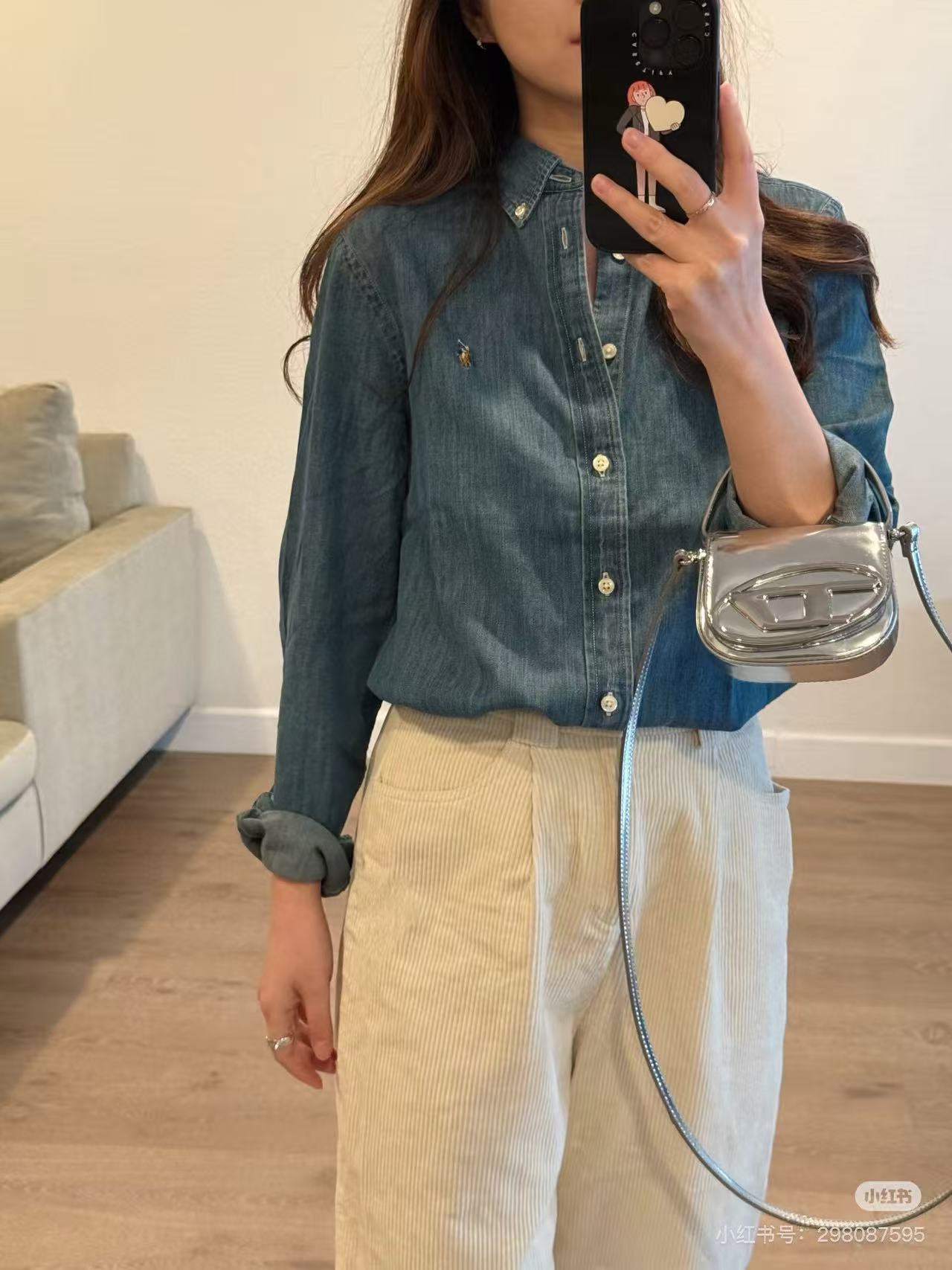 חולצת ג'נס ראלף לורן לו ולך – תמונה 4