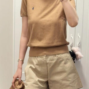 חולצת סריג קצרה ראלף לורן