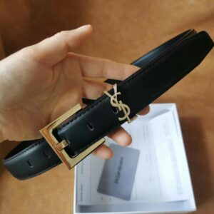 חגורה איב סן לורן מעור